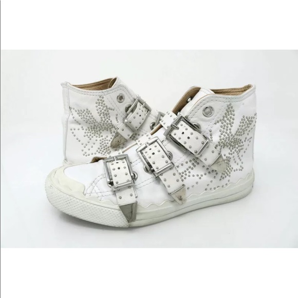 chloe kyle studded sneakers